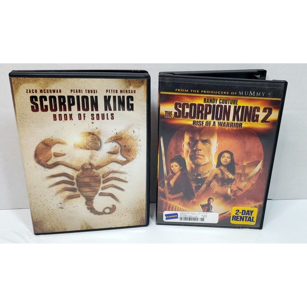 Scorpion King Book of Souls & Rise of a Warrior DVD Lot Action Adventure Set